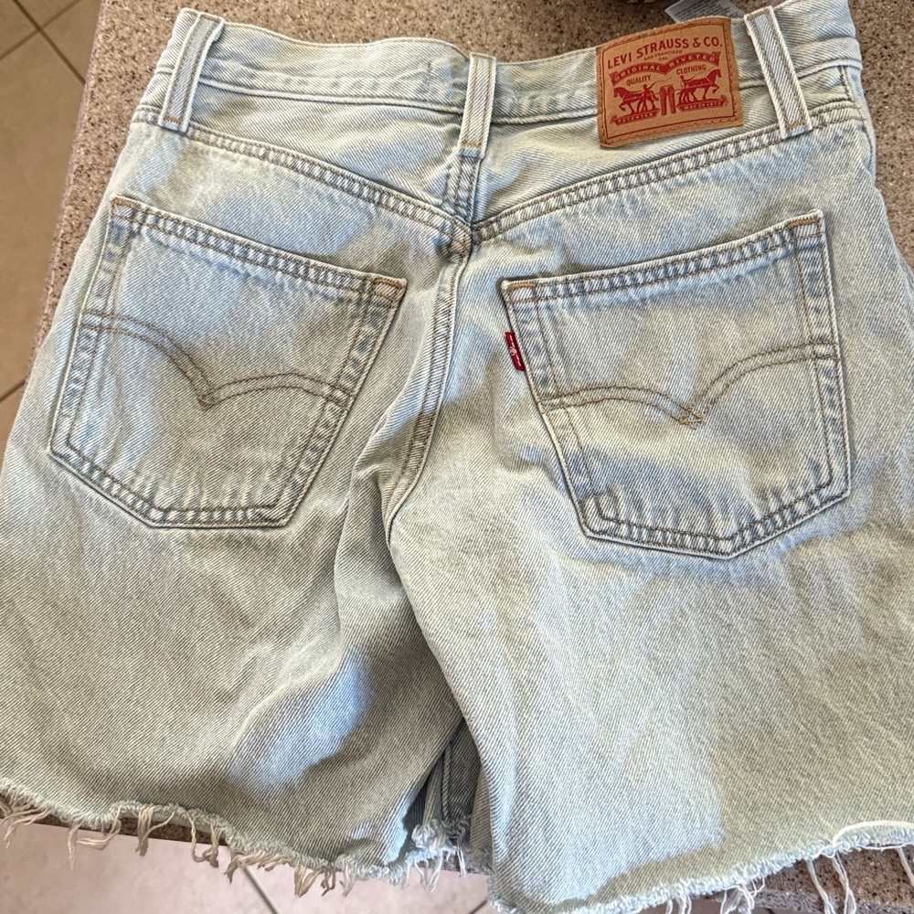 Levi's Light Wash Denim Cutoff Shorts
